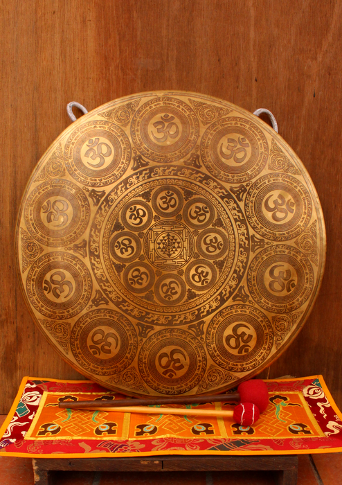 OM Engraved  50 CM Tibetan Gong 19"