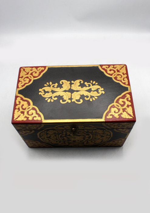 Tibetan Royal   Handpainted  Dragon Wooden Box - 12"