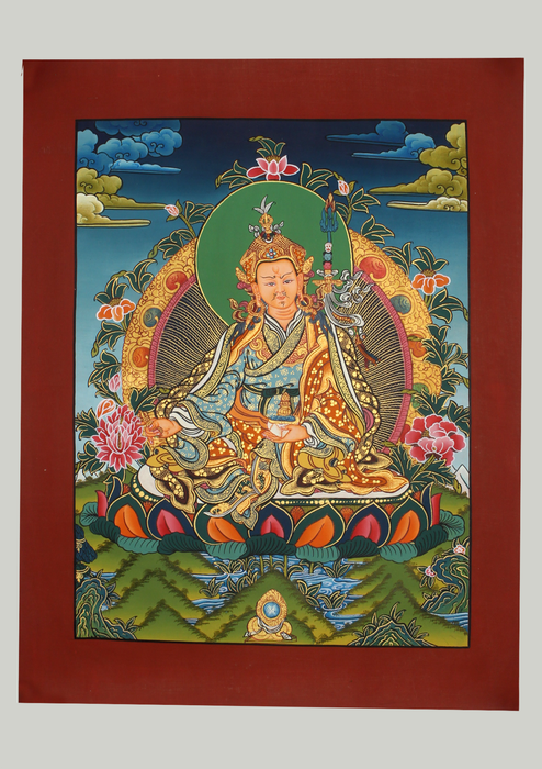 Guru Rinpoche Thangka Painting