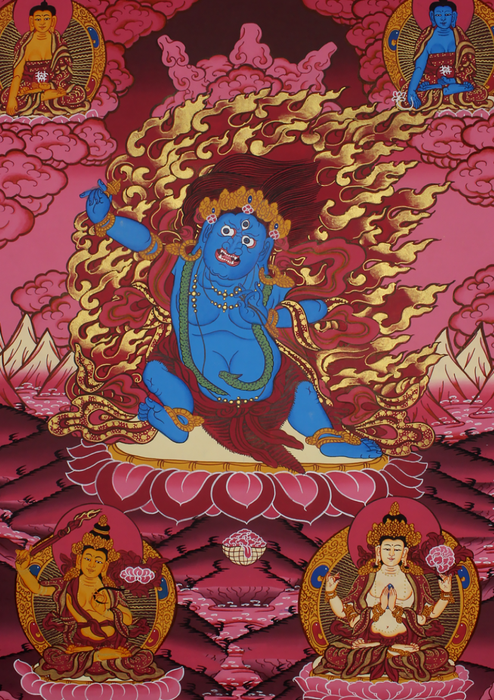 Vajrapani Thangka Painting