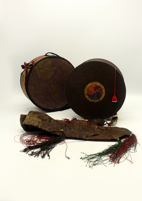 Exclusive Tibetan Antique Chod Drum Damaru