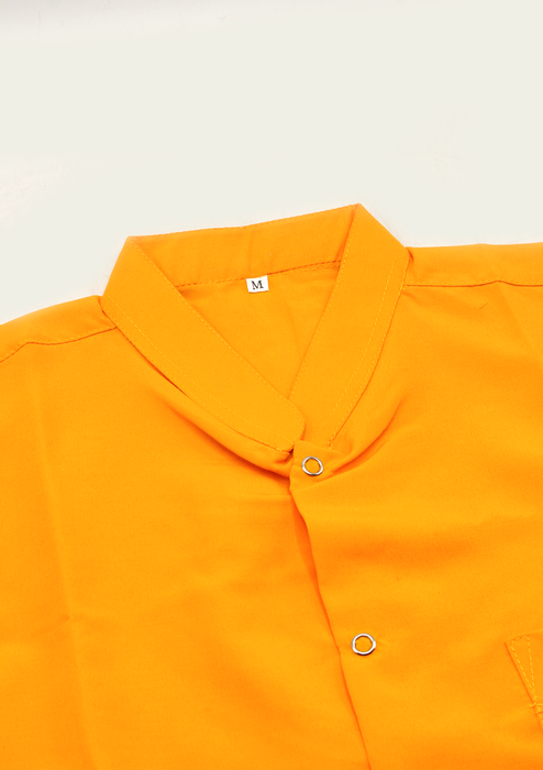 Buddhist Monk Orange Sleeveless Shirt