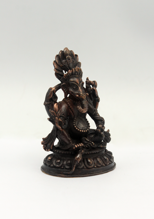 Copper Mini Ganesha Statue 2"