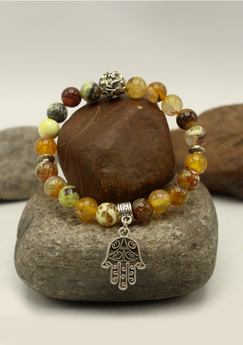 Mixed  Stones Mala Bracelet