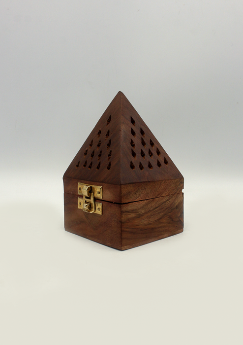 Handcrafted  Wooden Cone Incense Burner