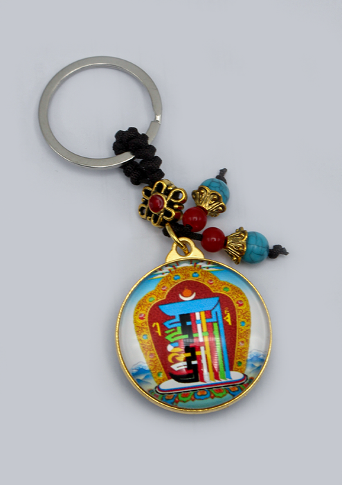 Green Tara Chenrezig   Kalachakra   Buddhist Key Chain