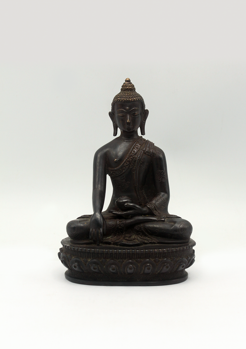 Exquistely Crafted  Shakyamuni Buddha Old Statue 4.5"H