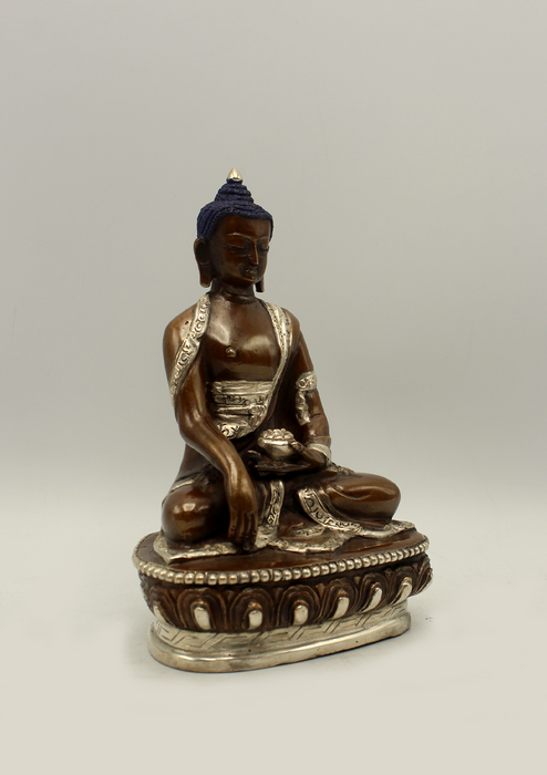 Copper Shakyamuni Buddha Statue 6"H