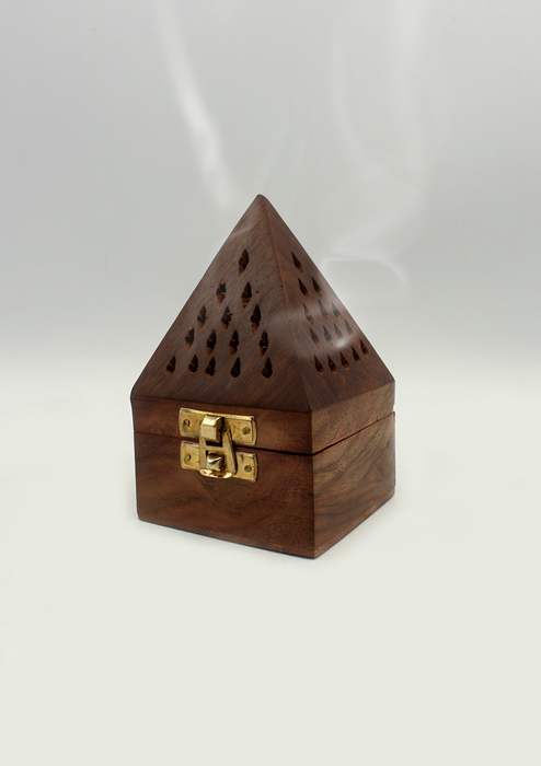 Handcrafted  Wooden Cone Incense Burner