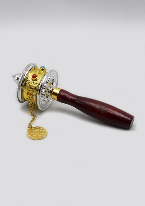 Tibetan Handheld Spinning Prayer Wheel