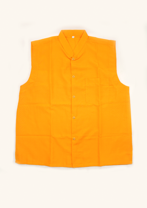 Buddhist Monk Orange Sleeveless Shirt