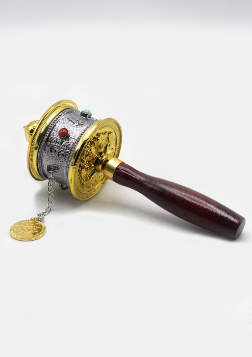 Tibetan Handheld Spinning Prayer Wheel