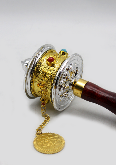 Tibetan Handheld Spinning Prayer Wheel