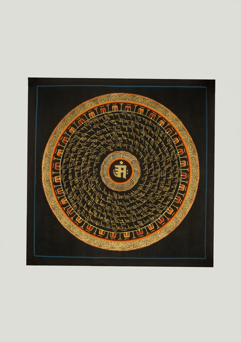 6 Line Mantras Om Thangka Painting