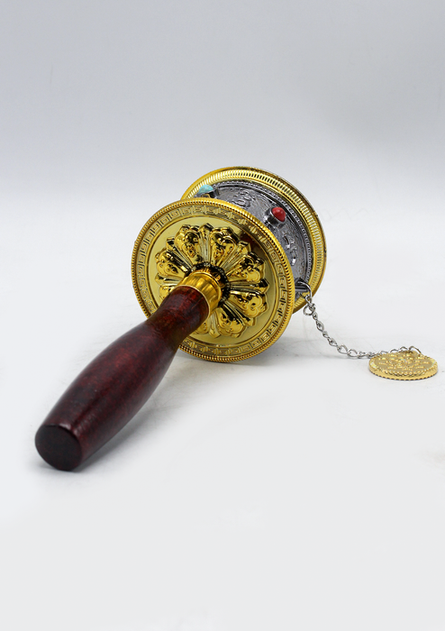 Tibetan Handheld Spinning Prayer Wheel