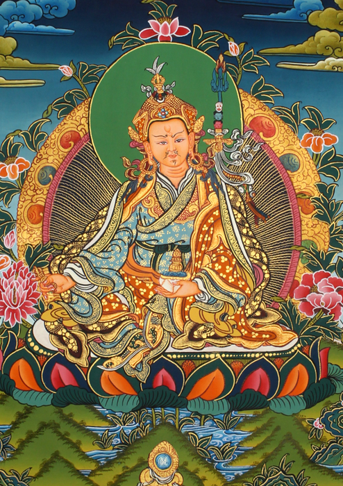 Guru Rinpoche Thangka Painting