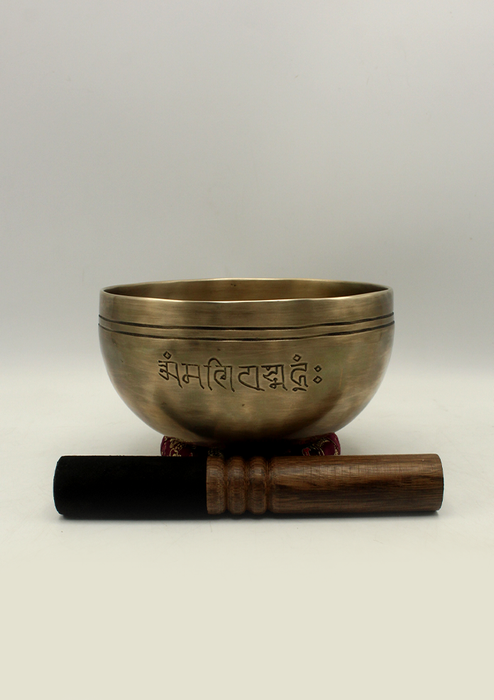 Santa Ratna Full Moon Singing Bowl Newa Mantra 6"