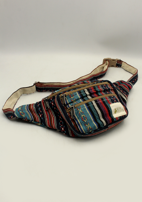 Bhutan Arts  Hemp Fanny Pack, Hemp Waist Utility Belt