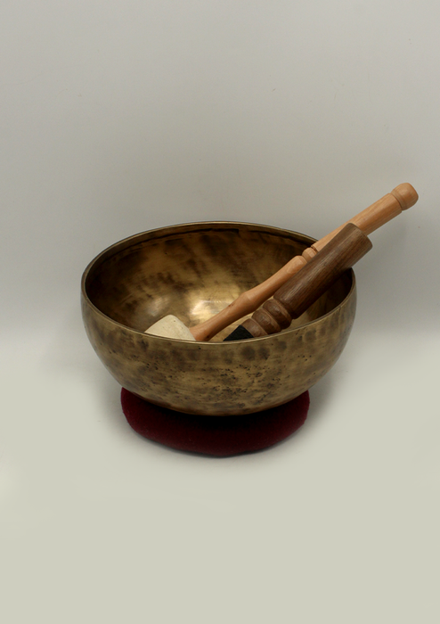 Hand Hammered  Antique Style Tibetan Singing Bowl 8"