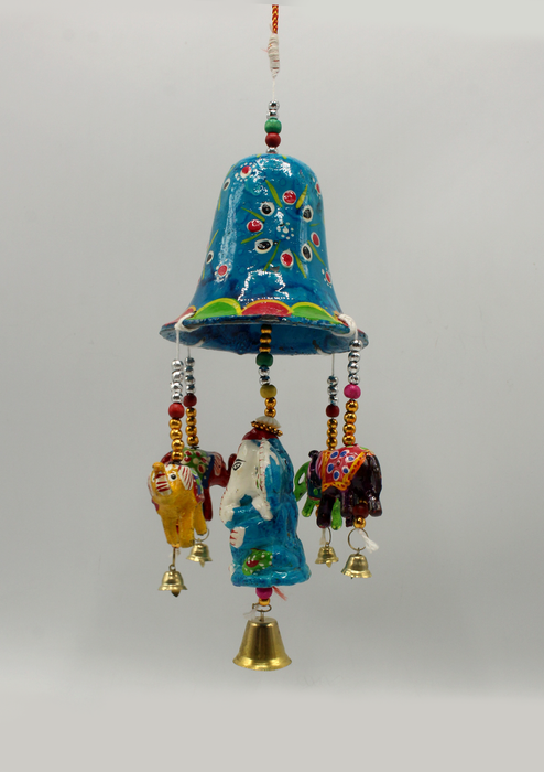 Blue Ganesha Bell Wind Chimes