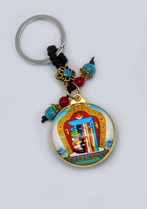 Green Tara Chenrezig   Kalachakra   Buddhist Key Chain