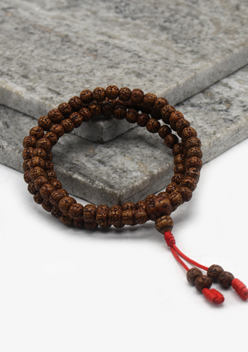 Rudrakshya Beads Tibetan Prayer Mala with Tassle