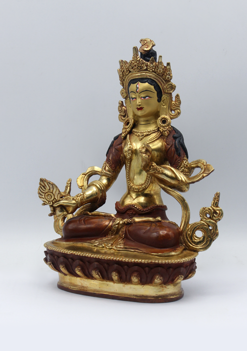 Partly Gold Plated Copper Chatra Tara 8.5" H