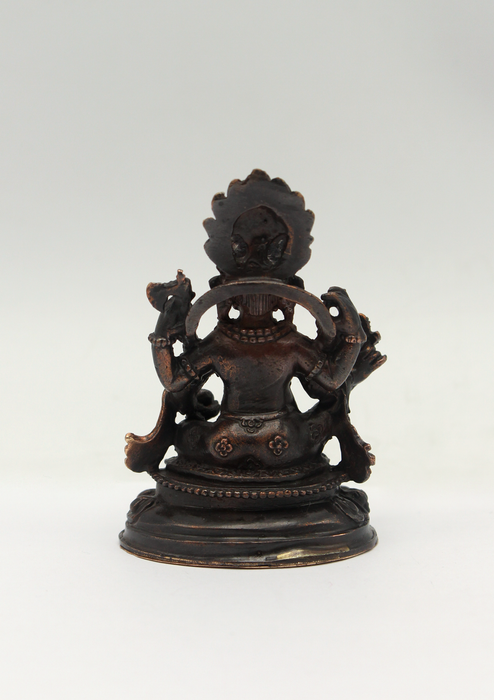 Copper Mini Ganesha Statue 2"