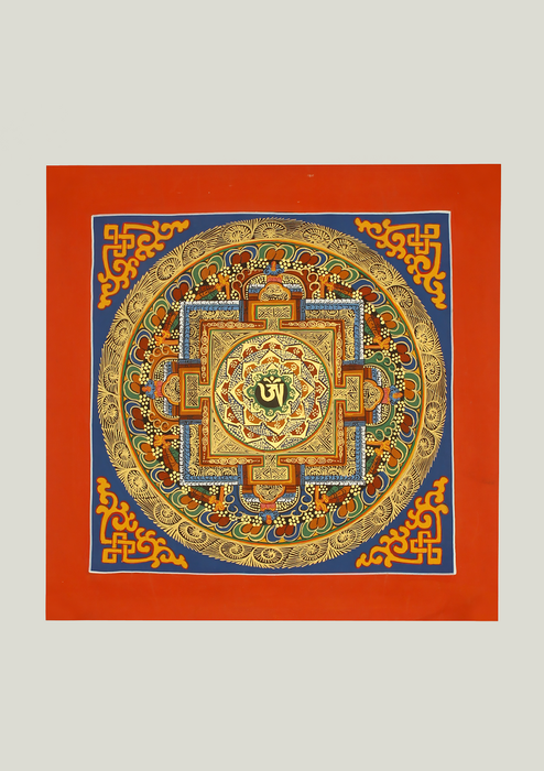 Orange Fine Arts Mandala Tibetan Thangka Painting