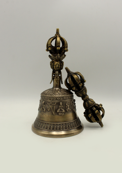 Eight Auspicious High Qualit Bell and Dorjee Large Set