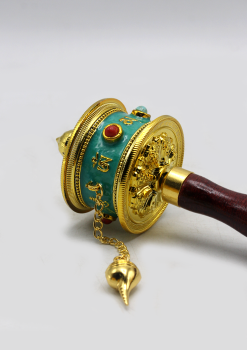 Tibetan Handheld Spinning Prayer Wheel