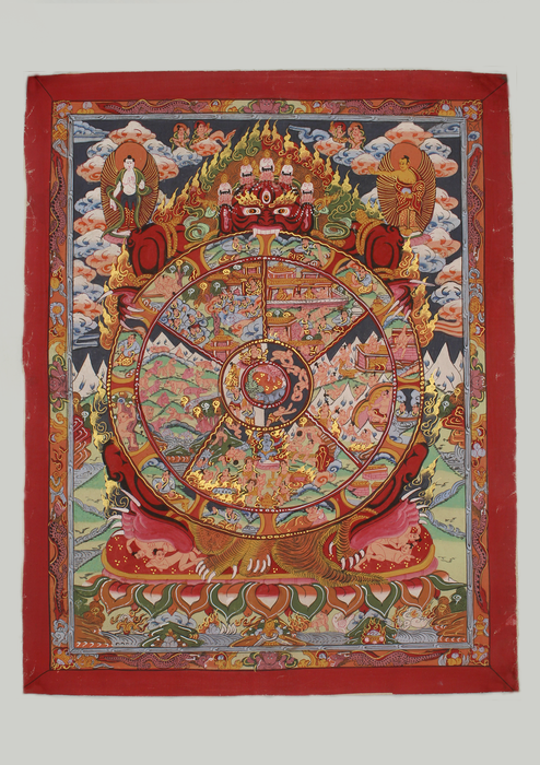 Wheel of Life Tibetan Thangka Painting