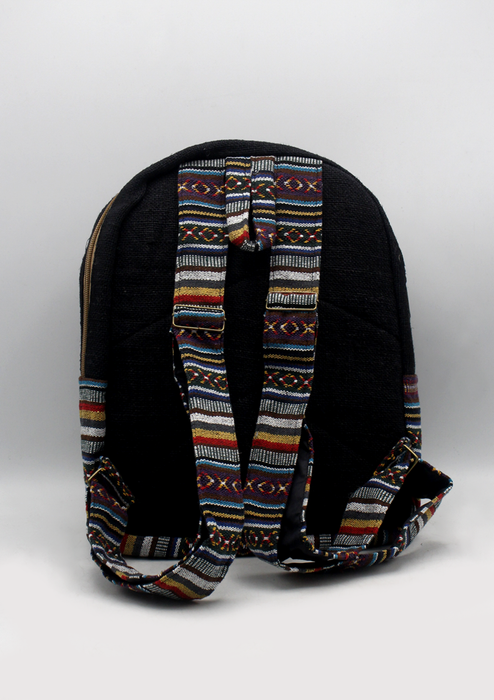 Gheri Black Hemp Back Pack