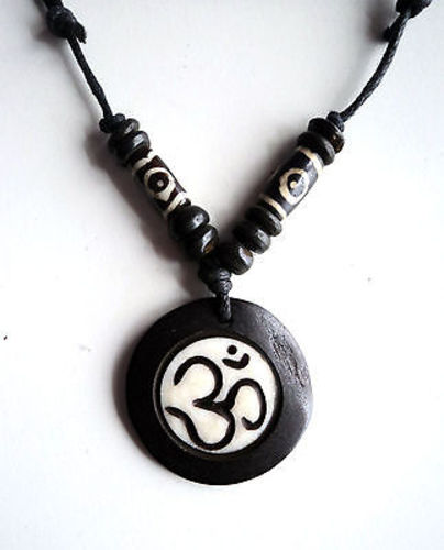 Spiritual OM Bone Necklace