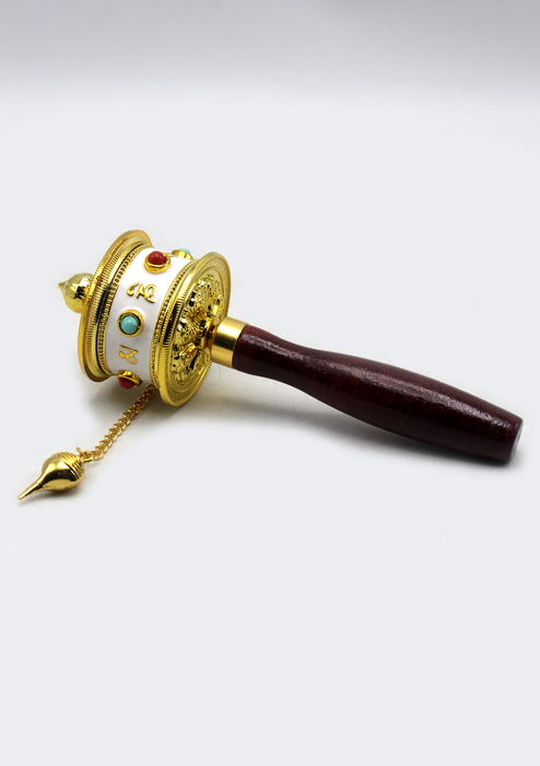 Tibetan Handheld Spinning Prayer Wheel