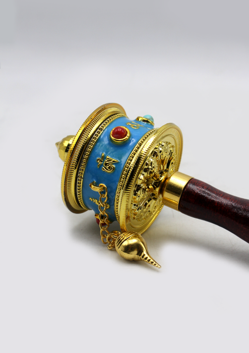 Tibetan Handheld Spinning Prayer Wheel