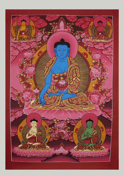 Medicine Buddha Thangka Painting