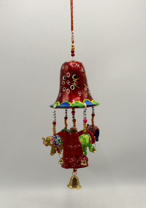 Maroon Ganesha Bell Wind Chimes