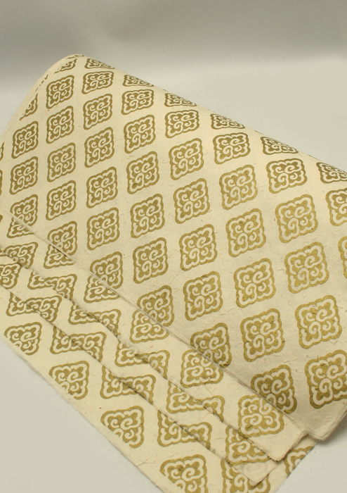 Eternal Knot Printed Lokta Gift Wrapping Paper