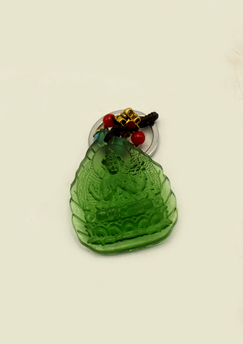 Buddhist Deity Glass Resin Key Chain