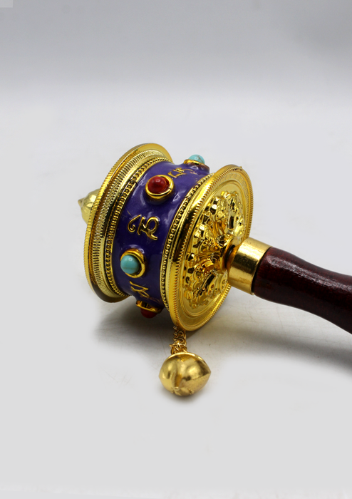 Tibetan Handheld Spinning Prayer Wheel