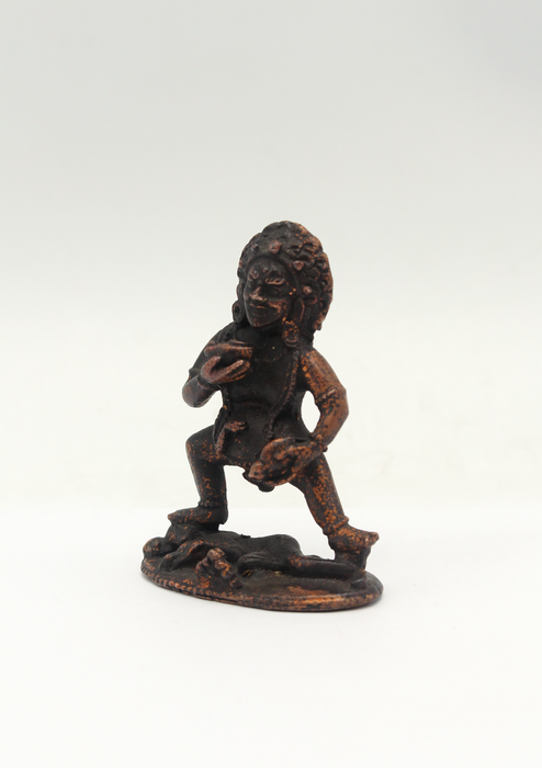 Copper Mini Black Jambala Statue 2"