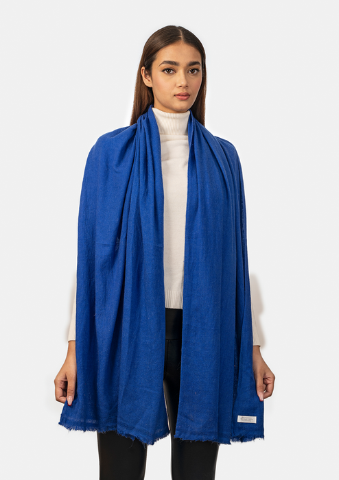 Royal  Blue Pure Pashmina Shawl