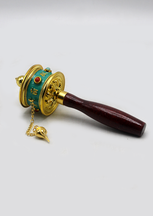 Tibetan Handheld Spinning Prayer Wheel