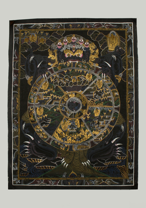 Wheel of Life Tibetan Thangka Painting