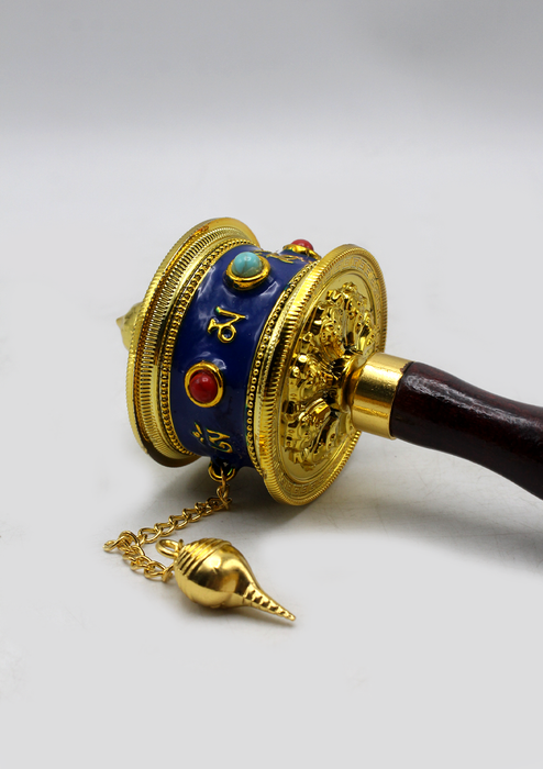 Tibetan Handheld Spinning Prayer Wheel