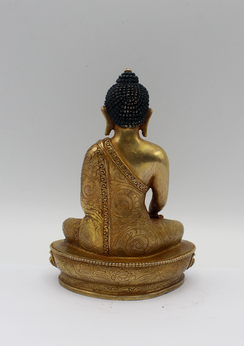 Fully Gold Plated Shakyamuni Buddha Statue