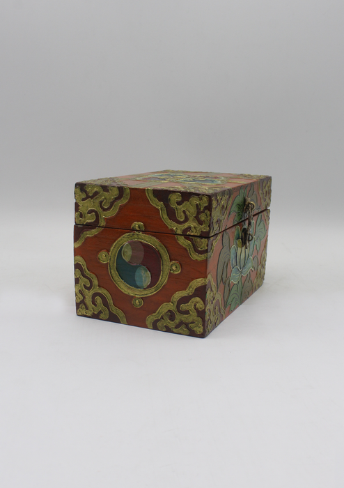 Handpainted Tibetan Wooden Boxes with Clouds- Medium