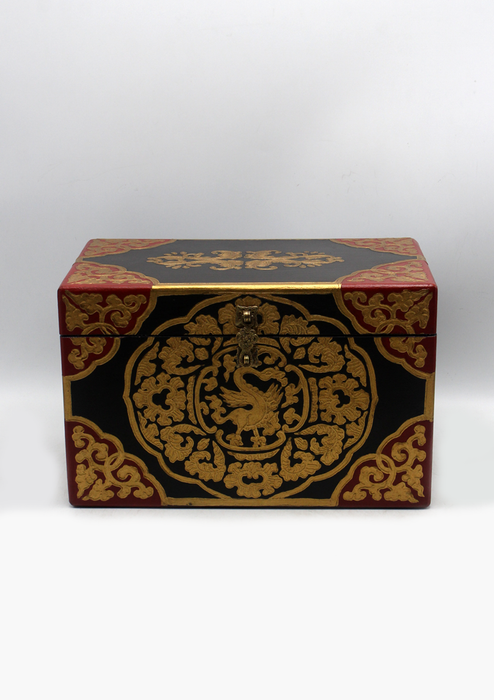 Tibetan Royal   Handpainted  Dragon Wooden Box - 12"