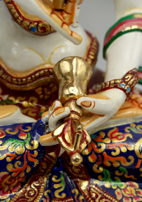 Partly Gold Plated Bodhisattva Vajrasattva Statue